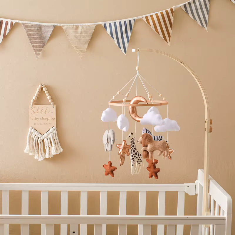 Mobile Hochets de bébé en bois