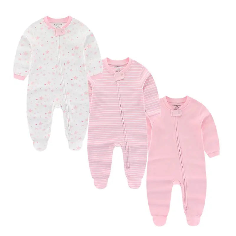 Barboteuse 100% coton - Lot 3 pièce