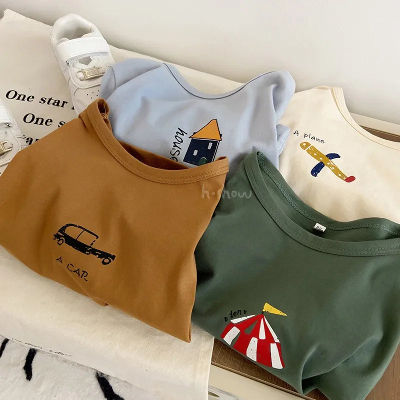 T-shirt en coton à manches longues