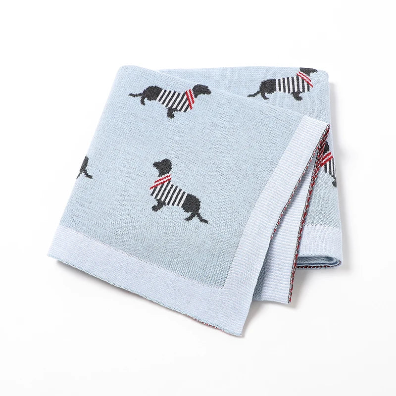Couverture pour bébé 100% coton tricoté