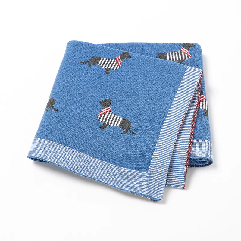 Couverture pour bébé 100% coton tricoté