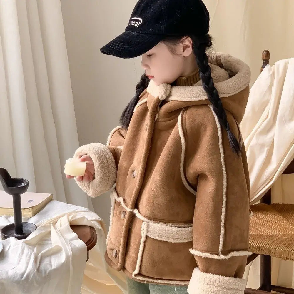 Manteau à capuche avec doublure polaire