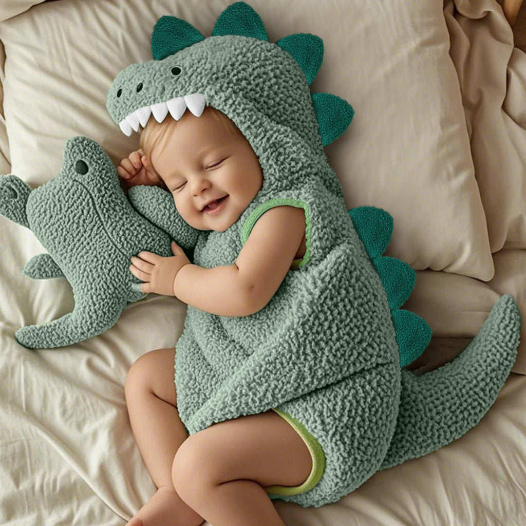 Barboteuse à Capuche Dinosaure