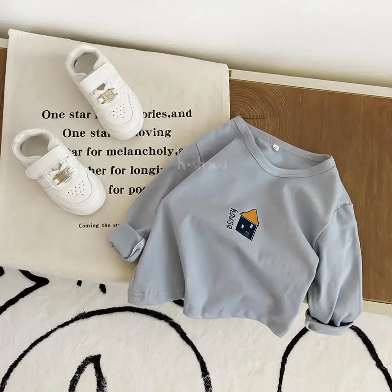 T-shirt en coton à manches longues
