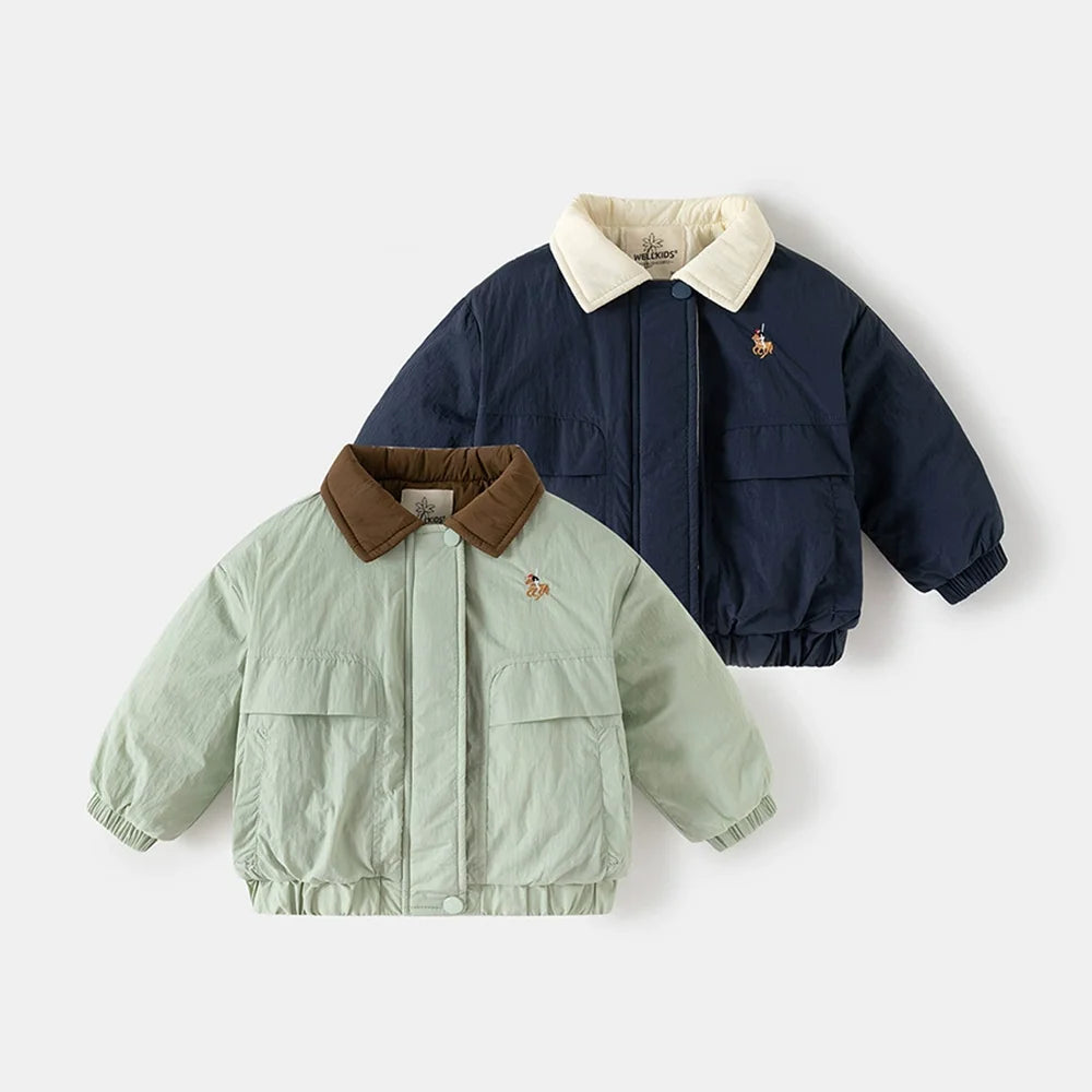Manteau matelassé couleurs élégant