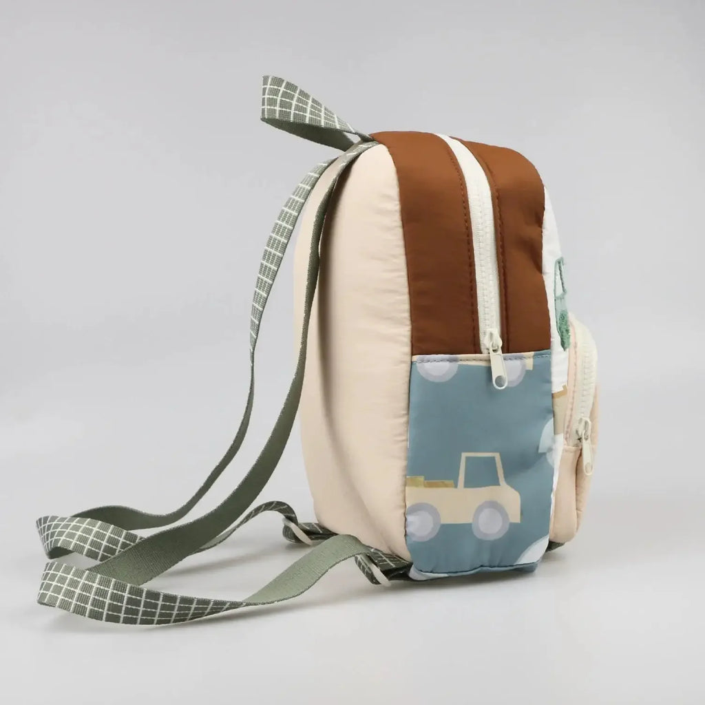 Sac à dos brodé de voiture