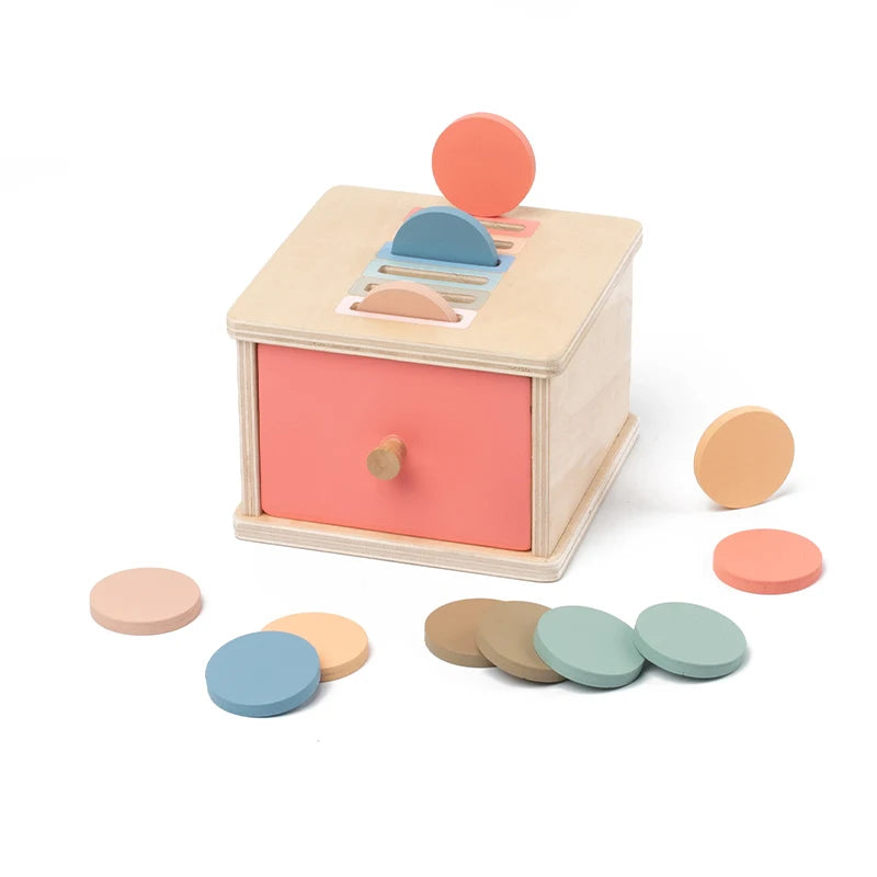 Jouets de tri de formes de couleurs en bois