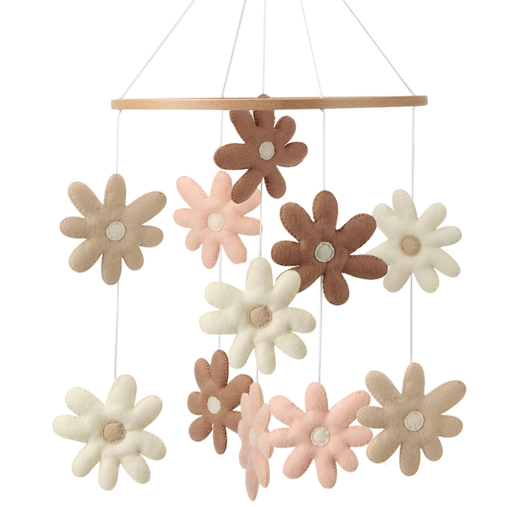Mobile pour bébé en fleurs
